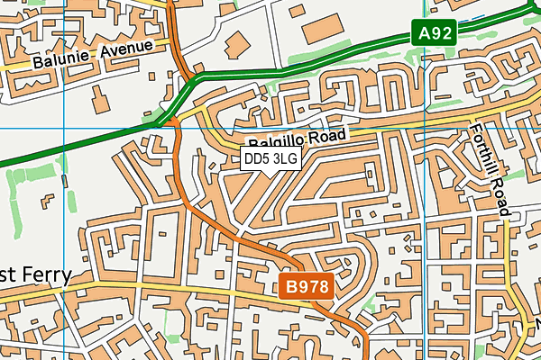 DD5 3LG map - OS VectorMap District (Ordnance Survey) DD5 3LG map - OS VectorMap District (Ordnance Survey)