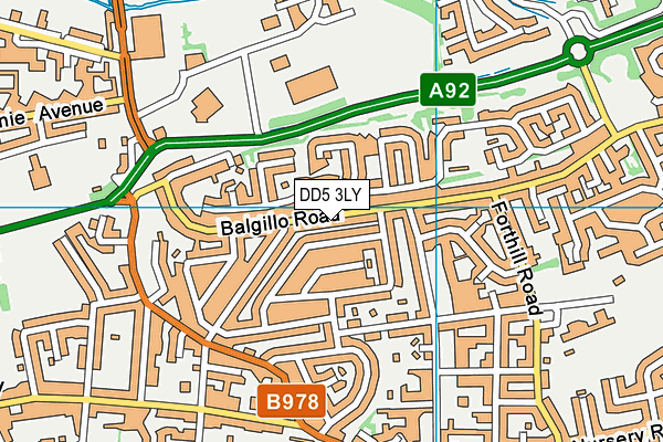 DD5 3LY map - OS VectorMap District (Ordnance Survey) DD5 3LY map - OS VectorMap District (Ordnance Survey)