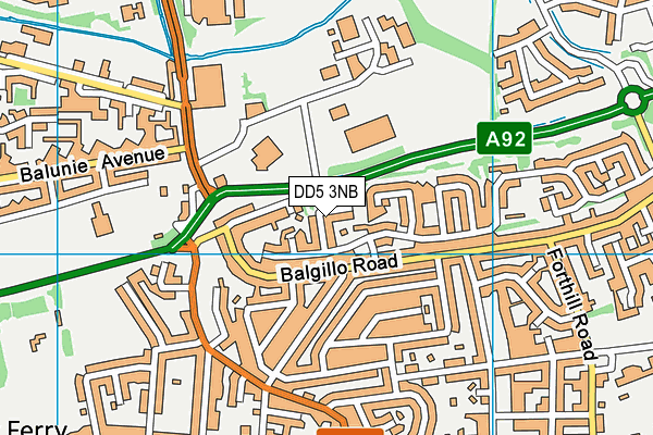 DD5 3NB map - OS VectorMap District (Ordnance Survey) DD5 3NB map - OS VectorMap District (Ordnance Survey)