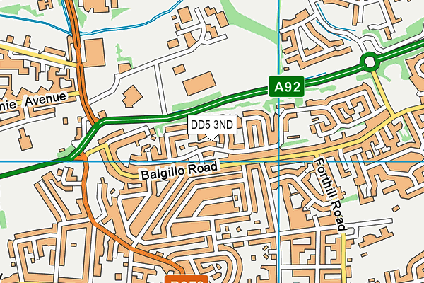 DD5 3ND map - OS VectorMap District (Ordnance Survey) DD5 3ND map - OS VectorMap District (Ordnance Survey)