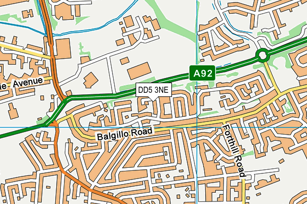 DD5 3NE map - OS VectorMap District (Ordnance Survey) DD5 3NE map - OS VectorMap District (Ordnance Survey)