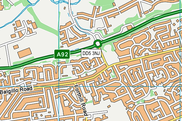 DD5 3NJ map - OS VectorMap District (Ordnance Survey) DD5 3NJ map - OS VectorMap District (Ordnance Survey)