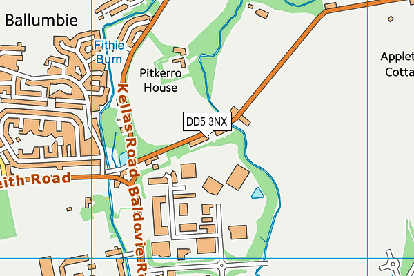 DD5 3NX map - OS VectorMap District (Ordnance Survey) DD5 3NX map - OS VectorMap District (Ordnance Survey)