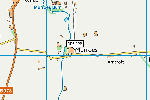 DD5 3PB map - OS VectorMap District (Ordnance Survey)