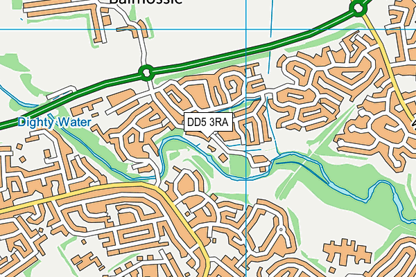 DD5 3RA map - OS VectorMap District (Ordnance Survey) DD5 3RA map - OS VectorMap District (Ordnance Survey)