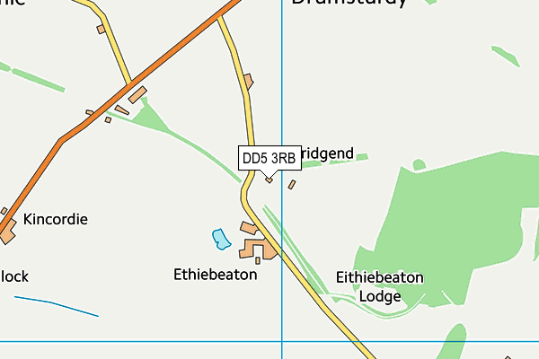 DD5 3RB map - OS VectorMap District (Ordnance Survey)