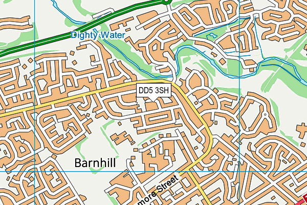 DD5 3SH map - OS VectorMap District (Ordnance Survey)