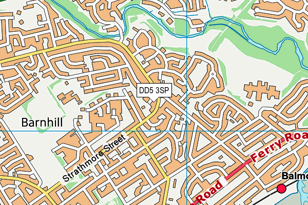 DD5 3SP map - OS VectorMap District (Ordnance Survey)