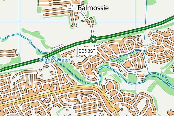 DD5 3ST map - OS VectorMap District (Ordnance Survey) DD5 3ST map - OS VectorMap District (Ordnance Survey)