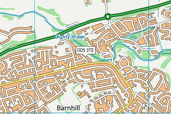 DD5 3TE map - OS VectorMap District (Ordnance Survey) DD5 3TE map - OS VectorMap District (Ordnance Survey)