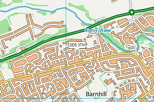 DD5 3TH map - OS VectorMap District (Ordnance Survey)