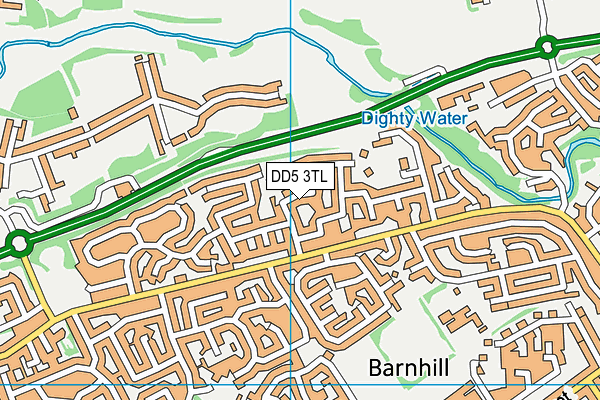 DD5 3TL map - OS VectorMap District (Ordnance Survey) DD5 3TL map - OS VectorMap District (Ordnance Survey)