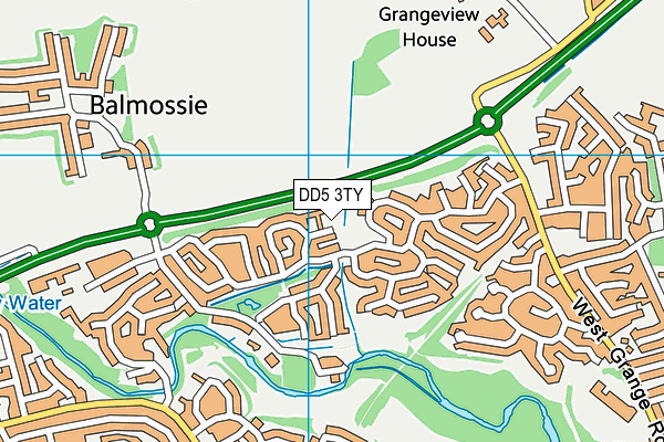 DD5 3TY map - OS VectorMap District (Ordnance Survey) DD5 3TY map - OS VectorMap District (Ordnance Survey)