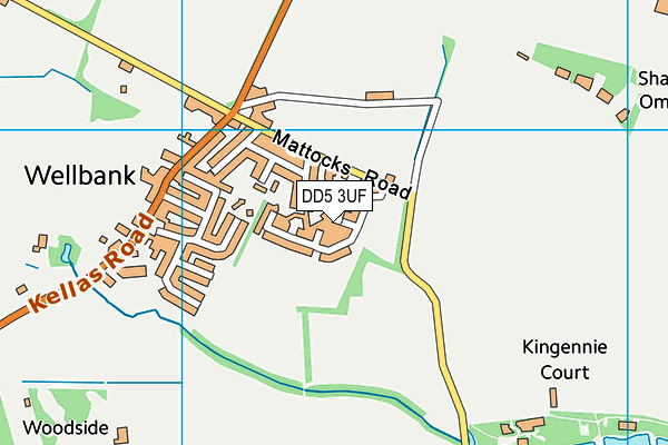 DD5 3UF map - OS VectorMap District (Ordnance Survey) DD5 3UF map - OS VectorMap District (Ordnance Survey)