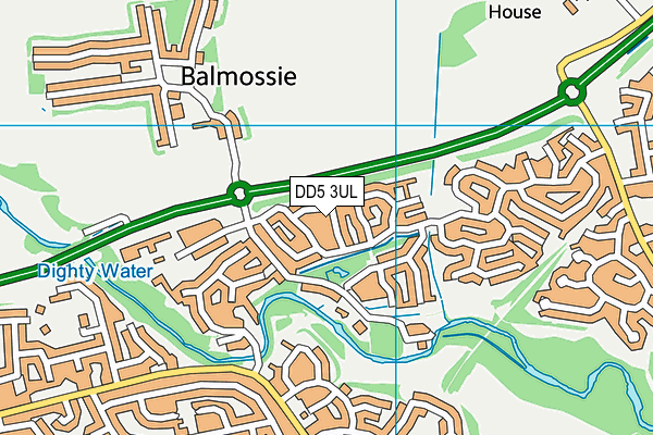 DD5 3UL map - OS VectorMap District (Ordnance Survey)