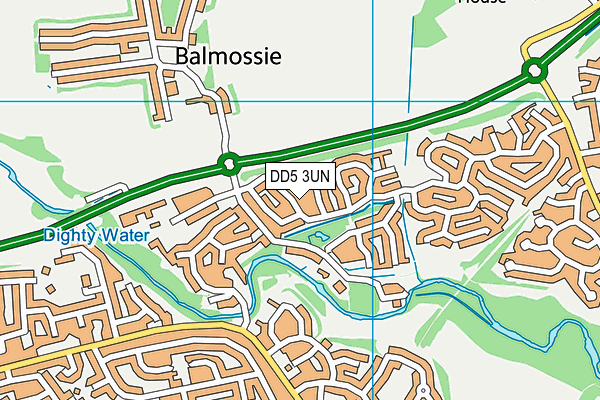 DD5 3UN map - OS VectorMap District (Ordnance Survey) DD5 3UN map - OS VectorMap District (Ordnance Survey)