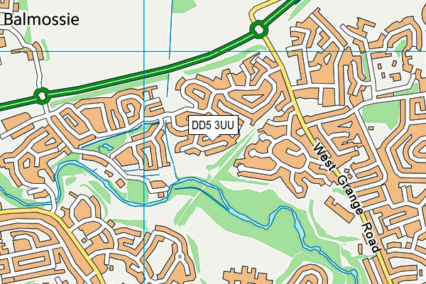 DD5 3UU map - OS VectorMap District (Ordnance Survey) DD5 3UU map - OS VectorMap District (Ordnance Survey)