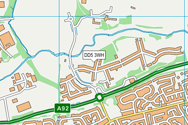 DD5 3WH map - OS VectorMap District (Ordnance Survey) DD5 3WH map - OS VectorMap District (Ordnance Survey)