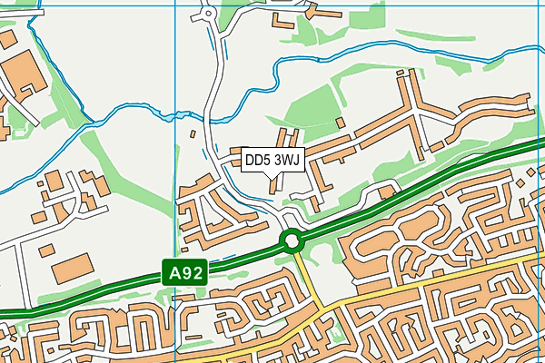 DD5 3WJ map - OS VectorMap District (Ordnance Survey) DD5 3WJ map - OS VectorMap District (Ordnance Survey)