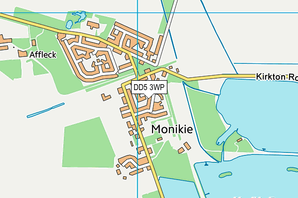 DD5 3WP map - OS VectorMap District (Ordnance Survey)