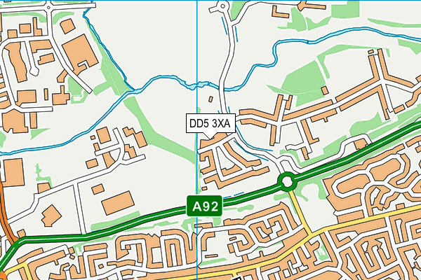 DD5 3XA map - OS VectorMap District (Ordnance Survey) DD5 3XA map - OS VectorMap District (Ordnance Survey)