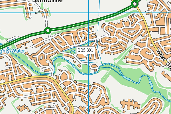 DD5 3XJ map - OS VectorMap District (Ordnance Survey) DD5 3XJ map - OS VectorMap District (Ordnance Survey)