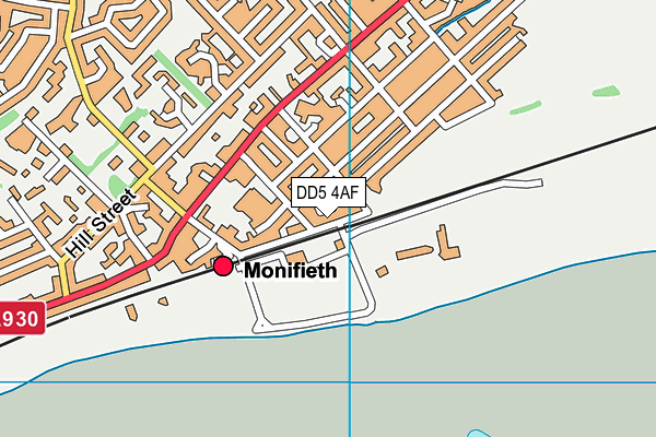 DD5 4AF map - OS VectorMap District (Ordnance Survey) DD5 4AF map - OS VectorMap District (Ordnance Survey)