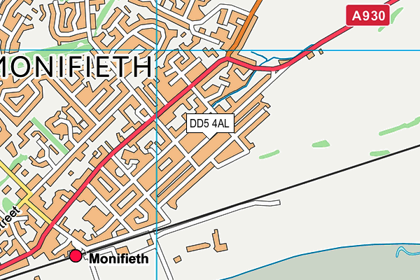 DD5 4AL map - OS VectorMap District (Ordnance Survey)