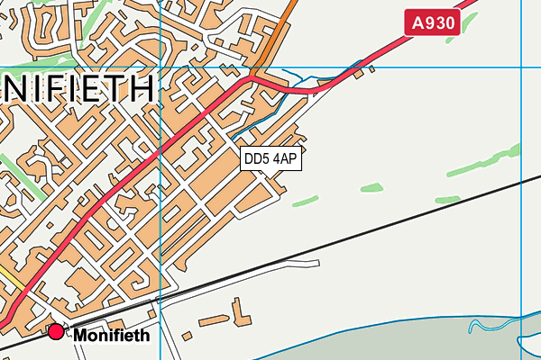 DD5 4AP map - OS VectorMap District (Ordnance Survey) DD5 4AP map - OS VectorMap District (Ordnance Survey)
