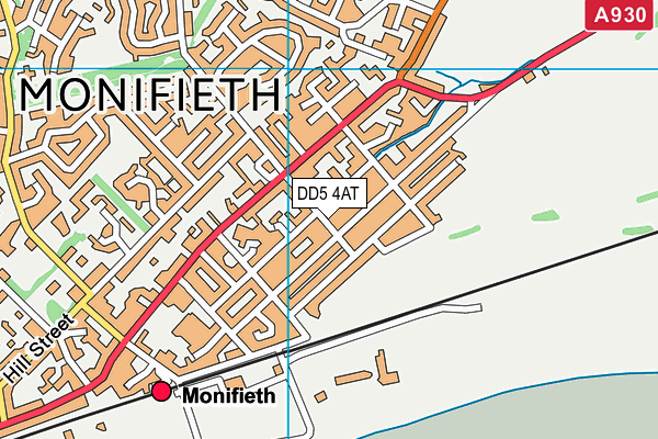 DD5 4AT map - OS VectorMap District (Ordnance Survey)