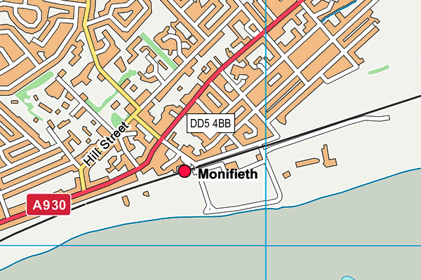 DD5 4BB map - OS VectorMap District (Ordnance Survey)