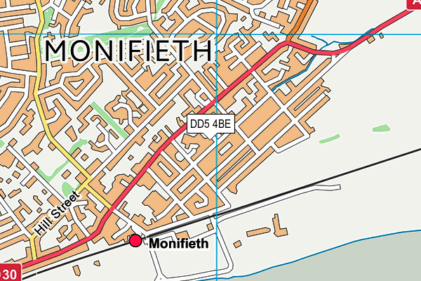 DD5 4BE map - OS VectorMap District (Ordnance Survey) DD5 4BE map - OS VectorMap District (Ordnance Survey)