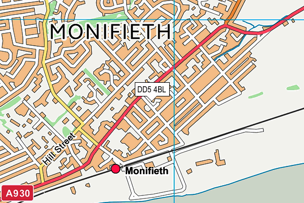 DD5 4BL map - OS VectorMap District (Ordnance Survey)