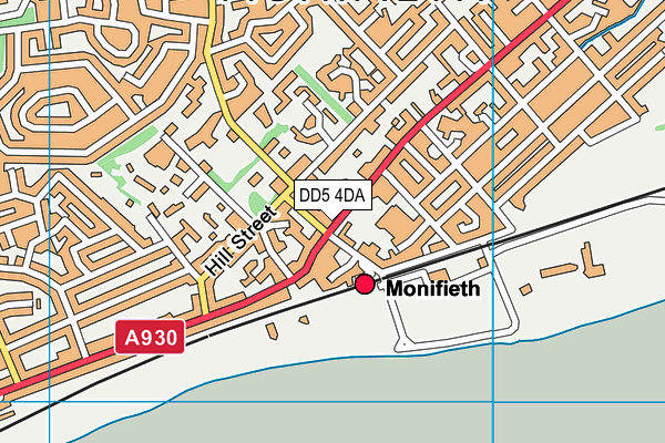 DD5 4DA map - OS VectorMap District (Ordnance Survey) DD5 4DA map - OS VectorMap District (Ordnance Survey)