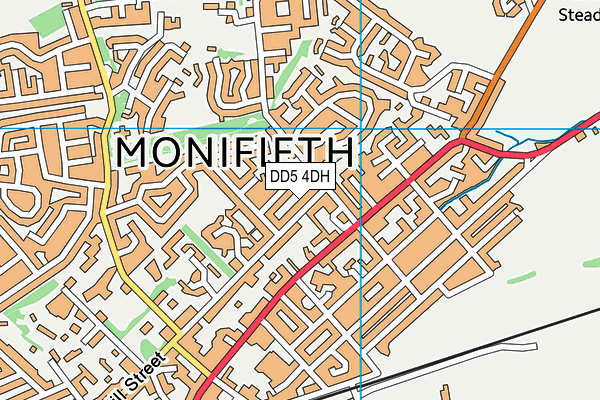 DD5 4DH map - OS VectorMap District (Ordnance Survey)