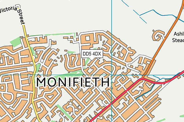 DD5 4DX map - OS VectorMap District (Ordnance Survey) DD5 4DX map - OS VectorMap District (Ordnance Survey)