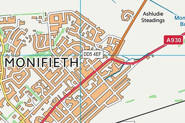 DD5 4EF map - OS VectorMap District (Ordnance Survey) DD5 4EF map - OS VectorMap District (Ordnance Survey)