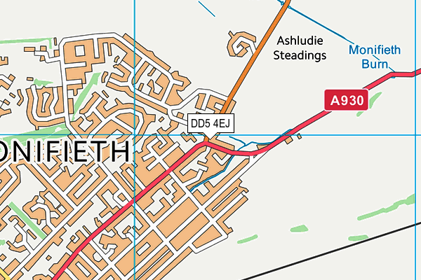 DD5 4EJ map - OS VectorMap District (Ordnance Survey) DD5 4EJ map - OS VectorMap District (Ordnance Survey)