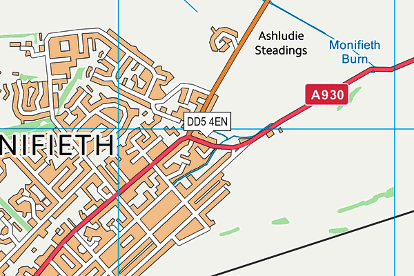 DD5 4EN map - OS VectorMap District (Ordnance Survey)