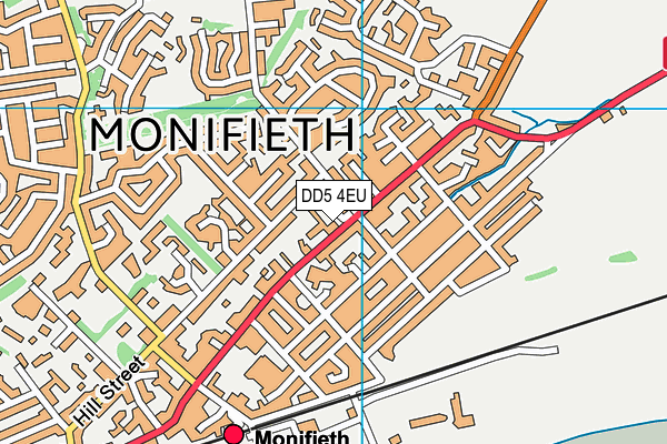 DD5 4EU map - OS VectorMap District (Ordnance Survey)
