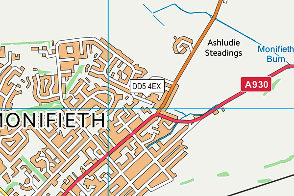 DD5 4EX map - OS VectorMap District (Ordnance Survey) DD5 4EX map - OS VectorMap District (Ordnance Survey)