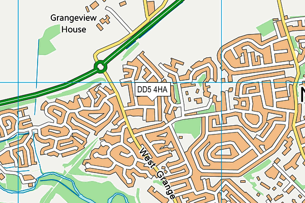 DD5 4HA map - OS VectorMap District (Ordnance Survey)