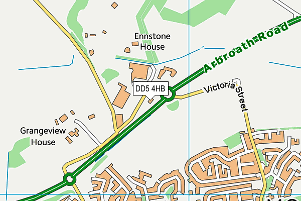 DD5 4HB map - OS VectorMap District (Ordnance Survey)