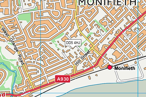 DD5 4HJ map - OS VectorMap District (Ordnance Survey) DD5 4HJ map - OS VectorMap District (Ordnance Survey)