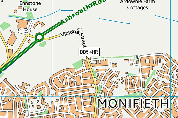 DD5 4HR map - OS VectorMap District (Ordnance Survey)