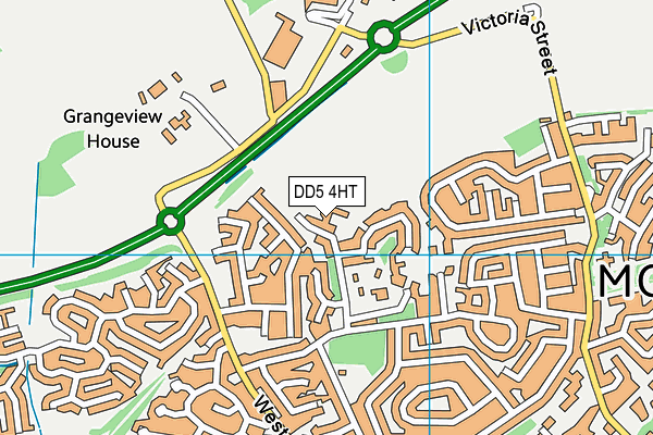 DD5 4HT map - OS VectorMap District (Ordnance Survey) DD5 4HT map - OS VectorMap District (Ordnance Survey)
