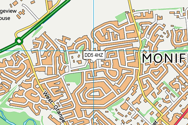 DD5 4HZ map - OS VectorMap District (Ordnance Survey) DD5 4HZ map - OS VectorMap District (Ordnance Survey)