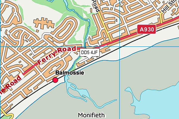 DD5 4JF map - OS VectorMap District (Ordnance Survey)
