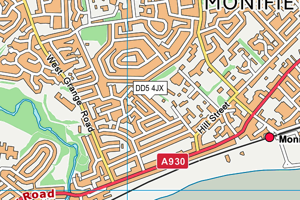 DD5 4JX map - OS VectorMap District (Ordnance Survey) DD5 4JX map - OS VectorMap District (Ordnance Survey)