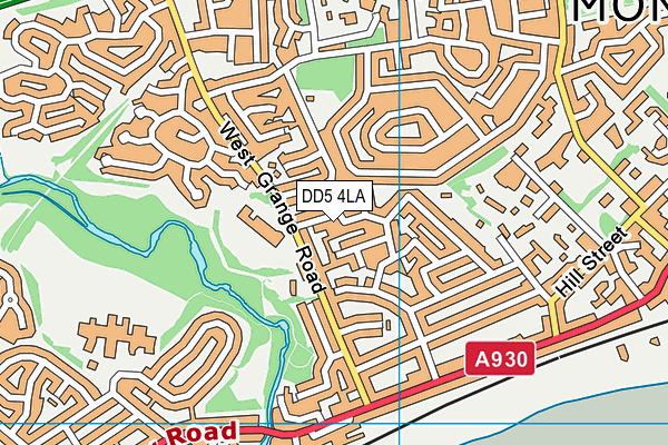 DD5 4LA map - OS VectorMap District (Ordnance Survey) DD5 4LA map - OS VectorMap District (Ordnance Survey)